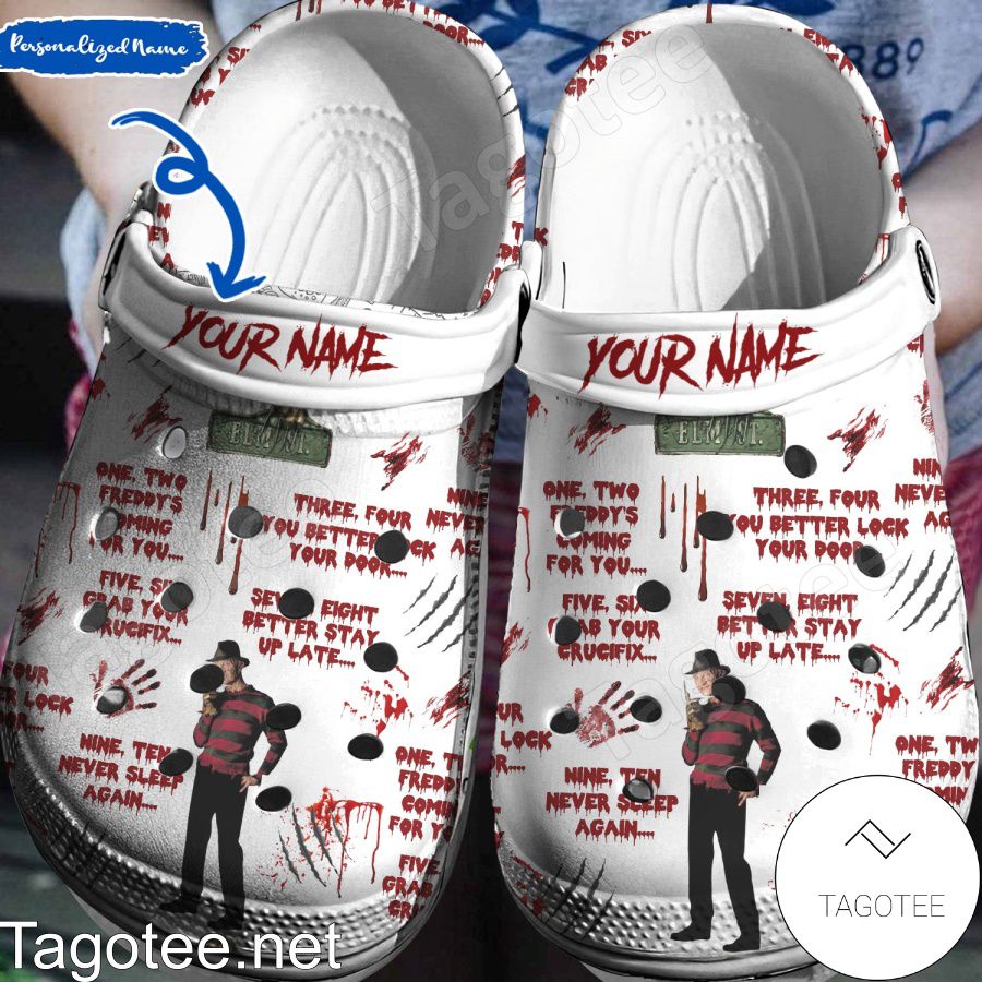 Personalized Freddy Krueger One Two Freddy S Coming For You Crocs Clogs