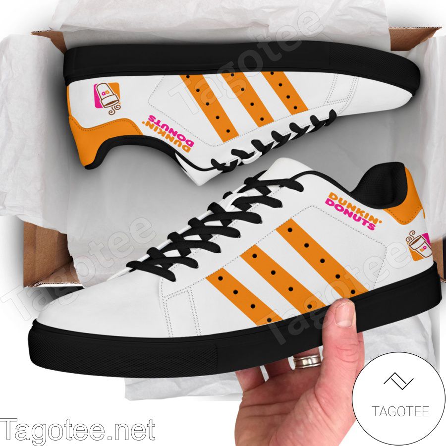 Dunkin Donuts Logo Print Stan Smith Shoes - MiuShop a