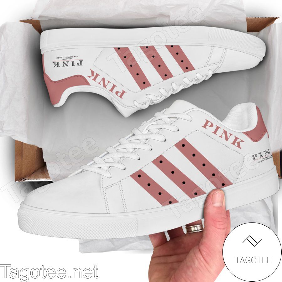 Thomas Pink Logo Print Stan Smith Shoes - EmonShop - Tagotee