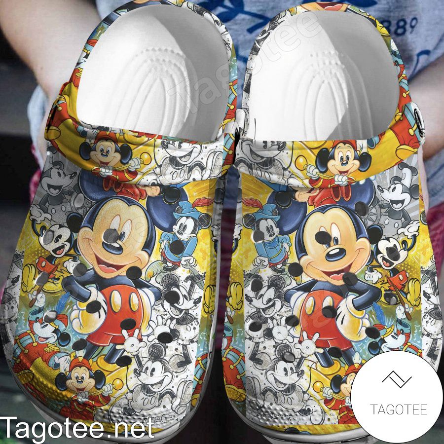 90 Years Of Mickey Mouse Crocs Clogs - Tagotee