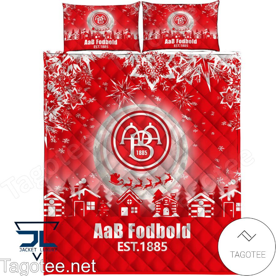Aab Fodbold Est 1885 Christmas Bedding Set a