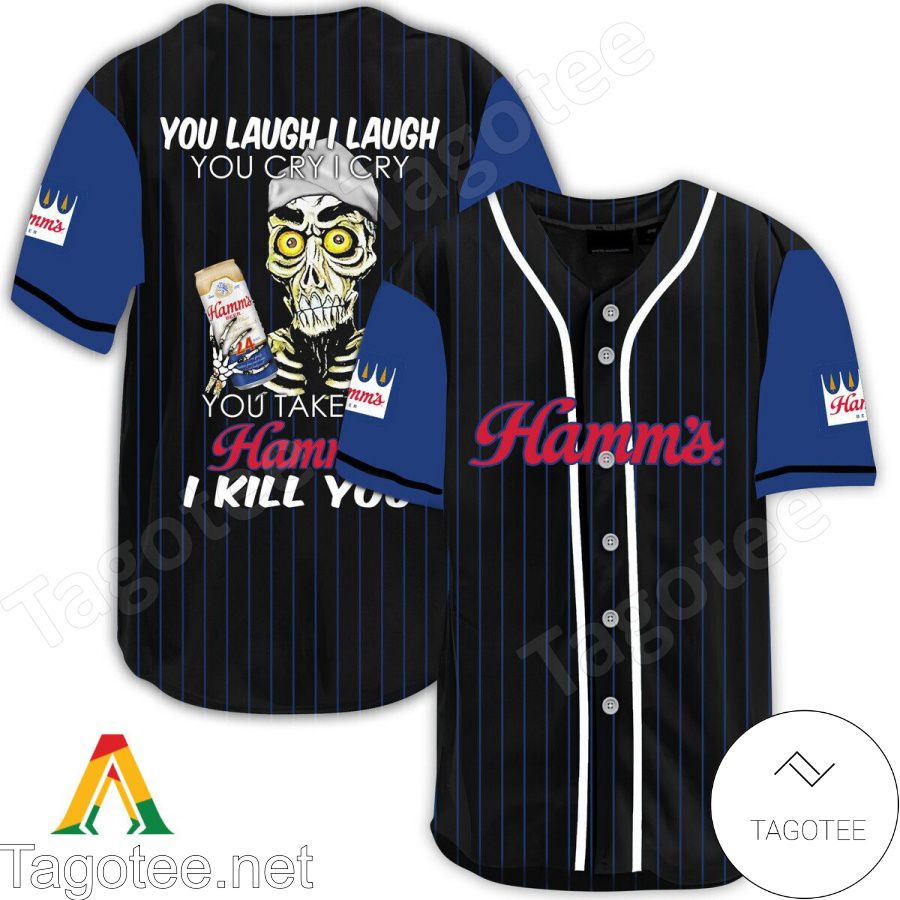 Achmed Take My Hamm's Beer I Kill You You Laugh I Laugh Baseball Jersey
