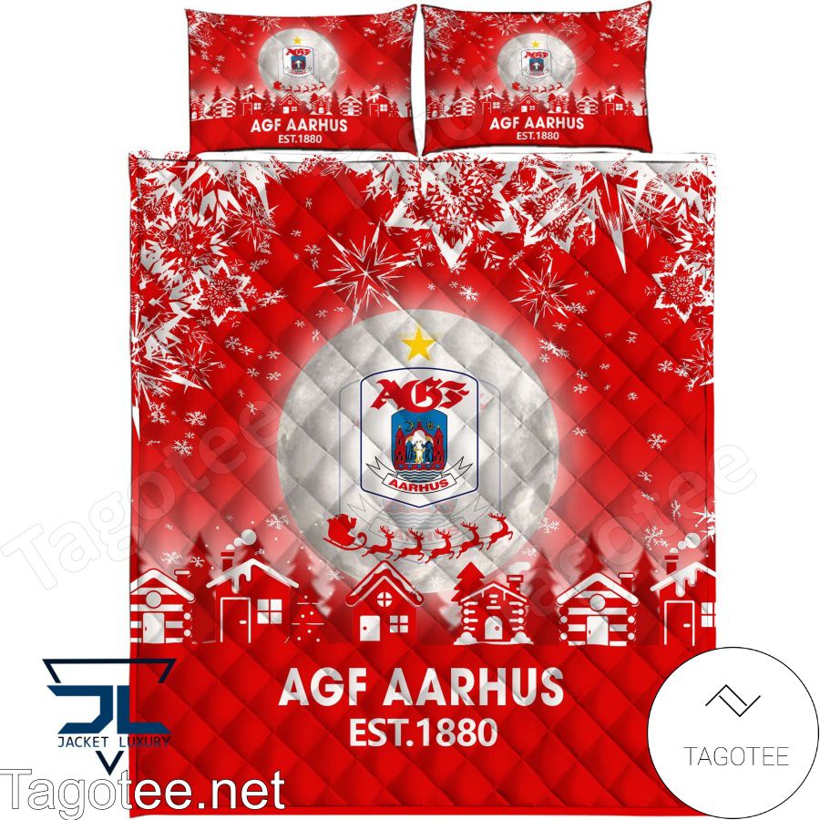 Agf Aarhus Est 1880 Christmas Bedding Set b