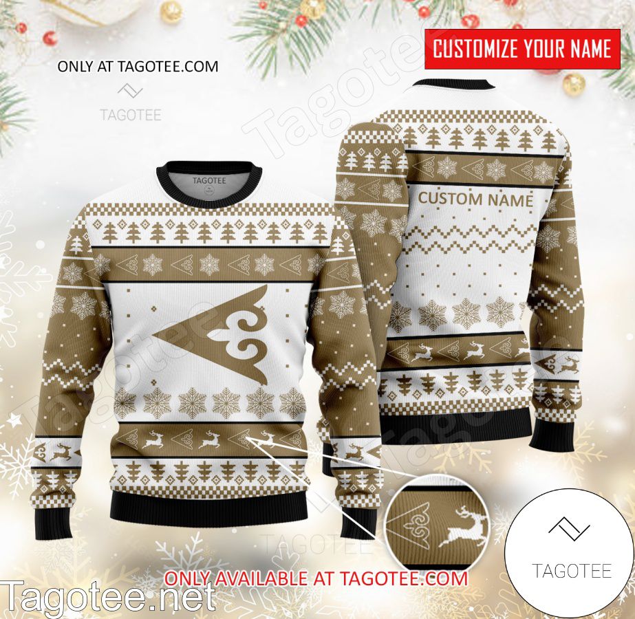 Air Astana Personalized Logo Ugly Christmas Sweater - MiuShop