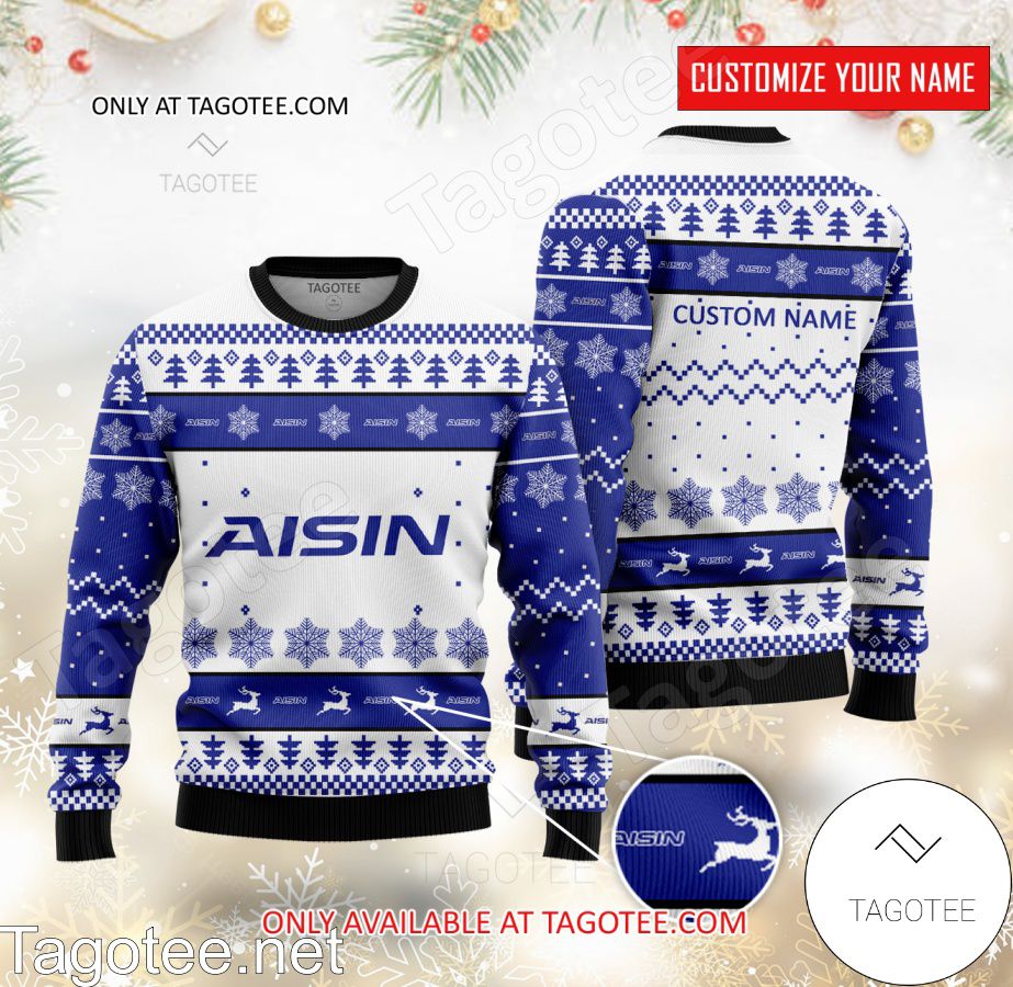 Aisin Seiki Logo Personalized Ugly Christmas Sweater - BiShop