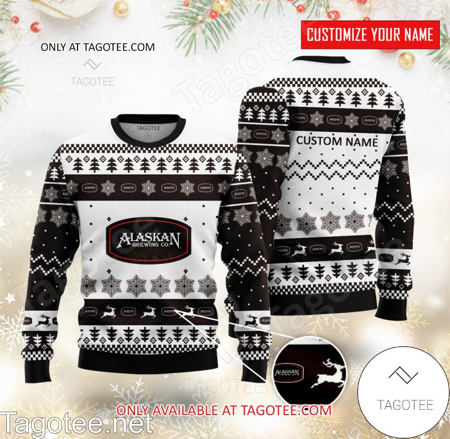 Alaskan Brewing Logo Personalized Ugly Christmas Sweater - MiuShop