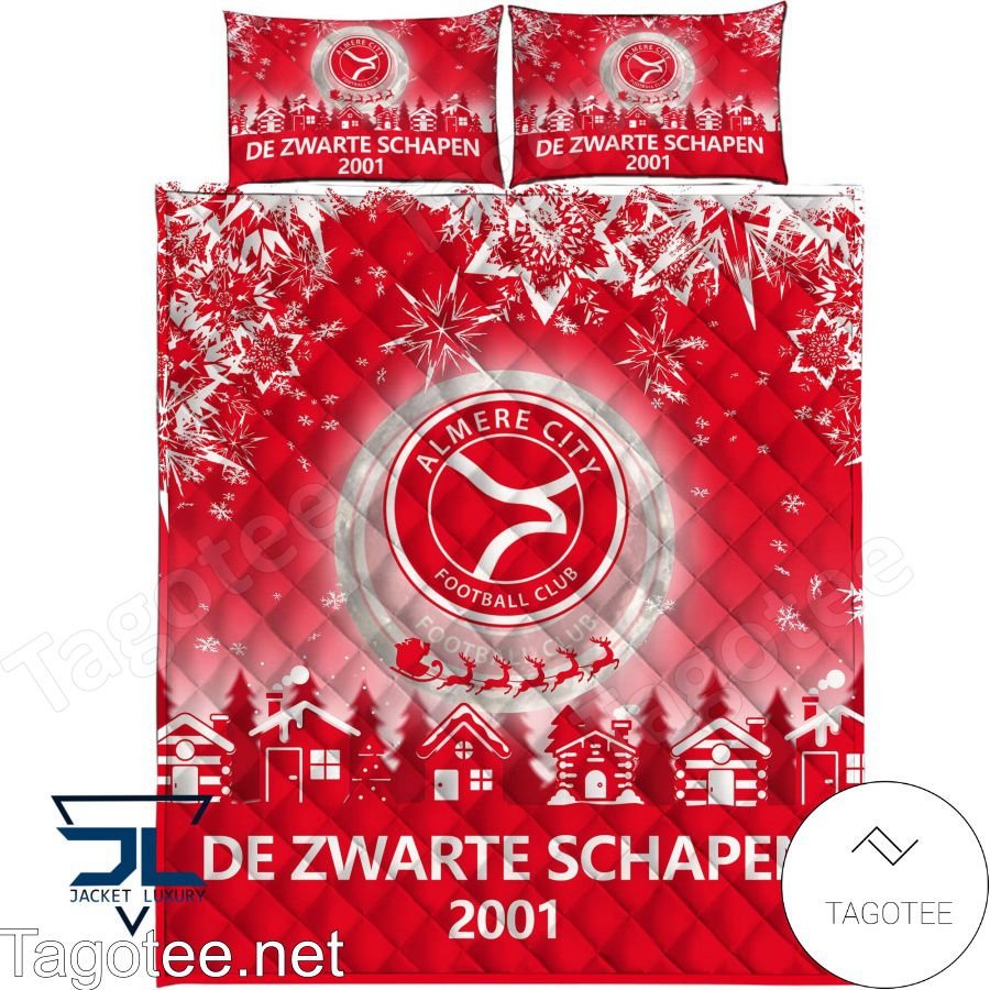 Almere City Fc De Zwarte Schapen 2001 Christmas Bedding Set a