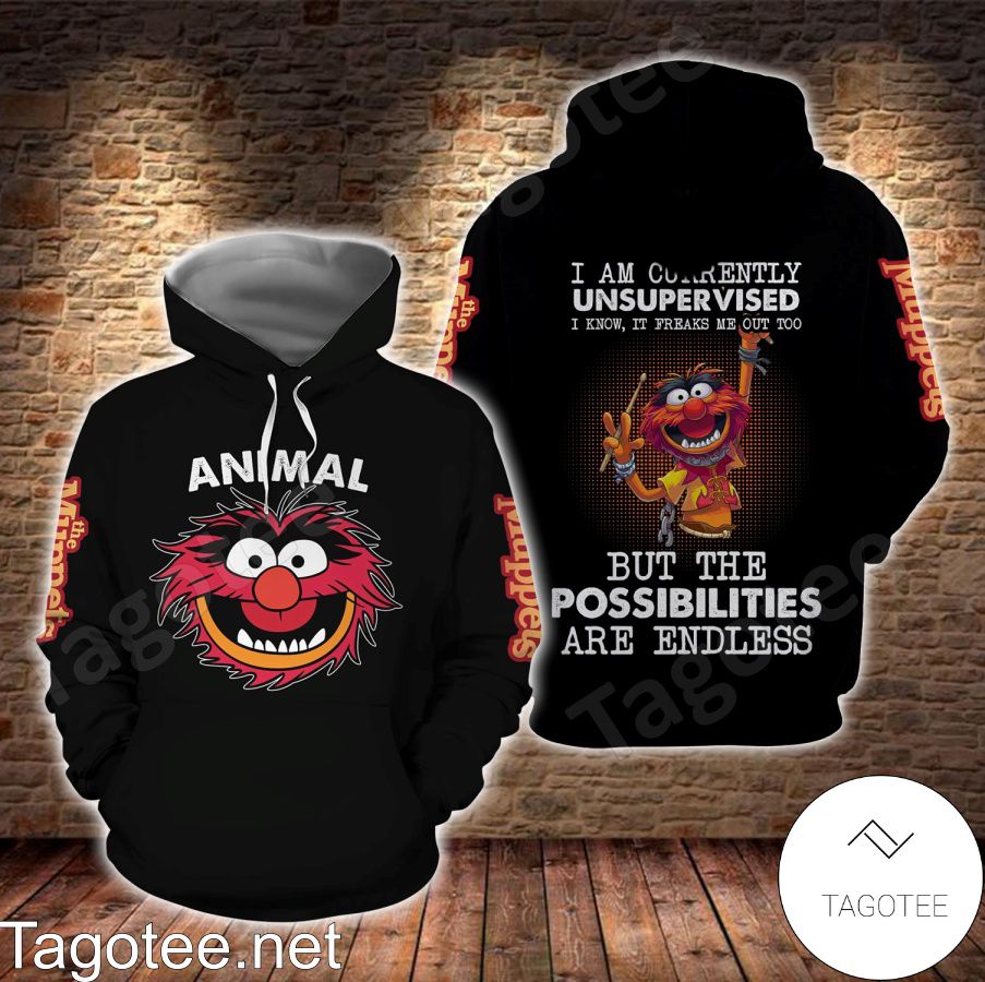 Animal The Muppet I Am Currently Unsupervised Shirt, Tank Top And Leggings a