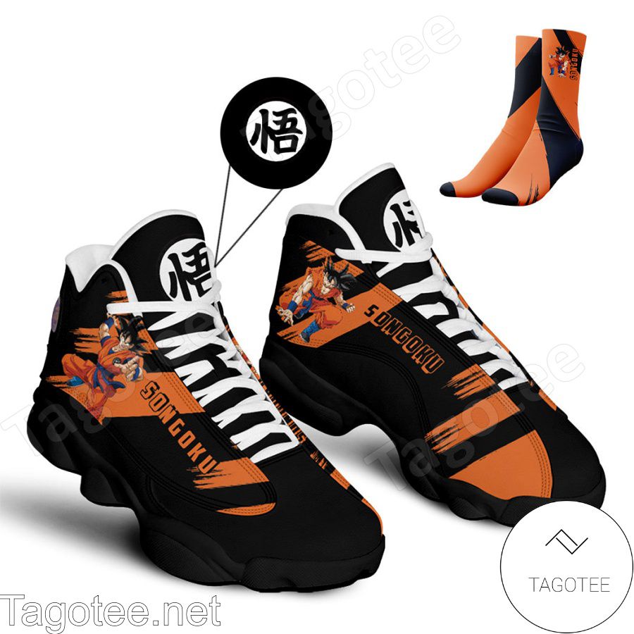 Anime Dragon Ball Songoku Air Jordan 13 Shoes a