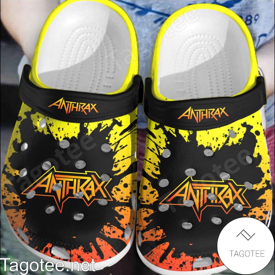 Anthrax Band Color Splash Crocs Clogs
