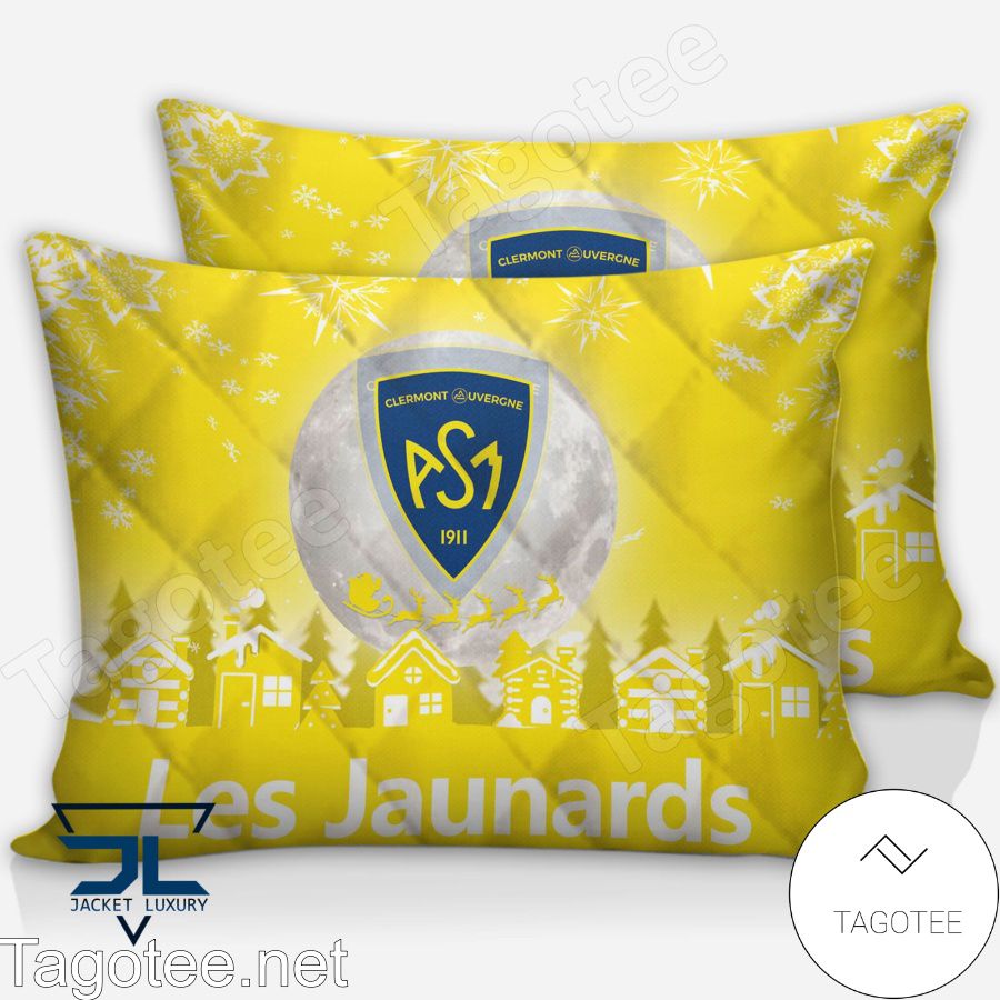 Asm Clermont Auvergne Les Jaunards Christmas Bedding Set c