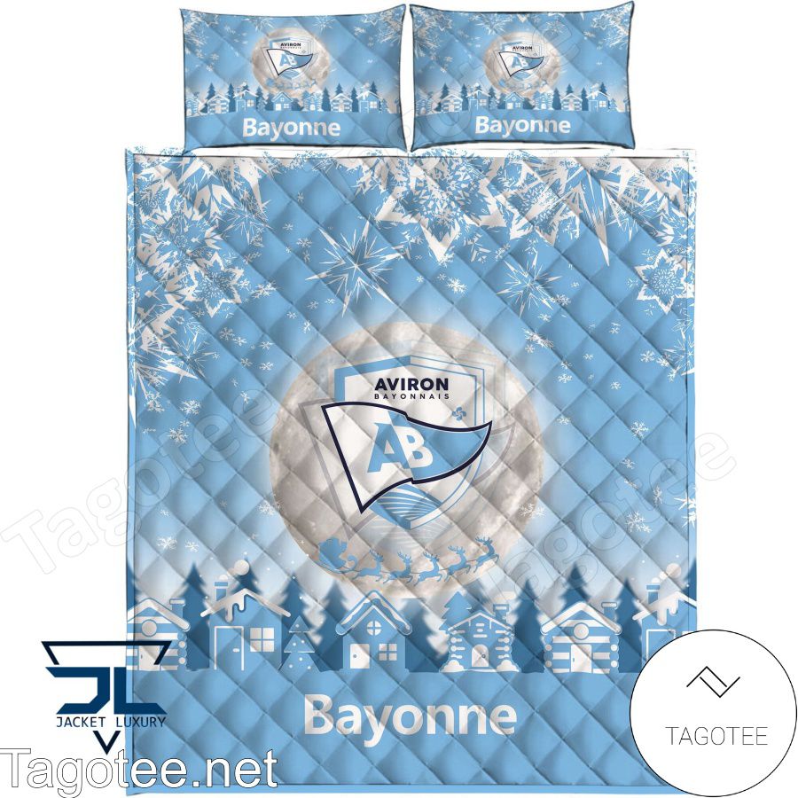 Aviron Bayonnais Bayonne Christmas Bedding Set a