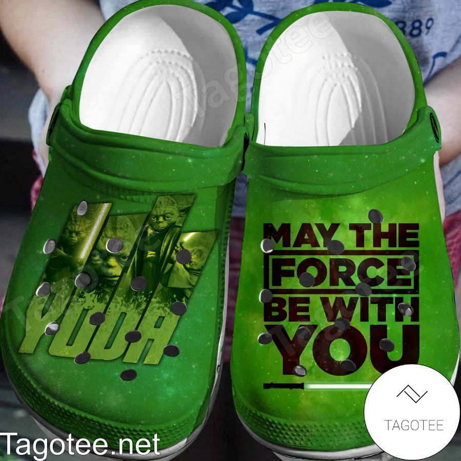 Baby Yoda May The Force Be With You Crocs Clogs - Tagotee