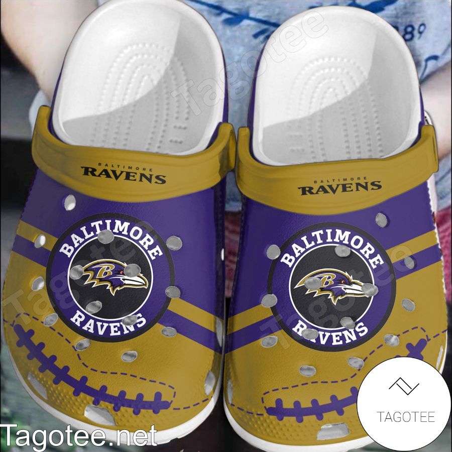 Baltimore Ravens Logo Sport Crocs Clogs - Tagotee