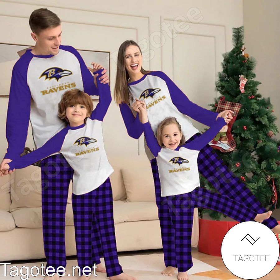 Baltimore Ravens NFL Buffalo Plaid Pajamas Set