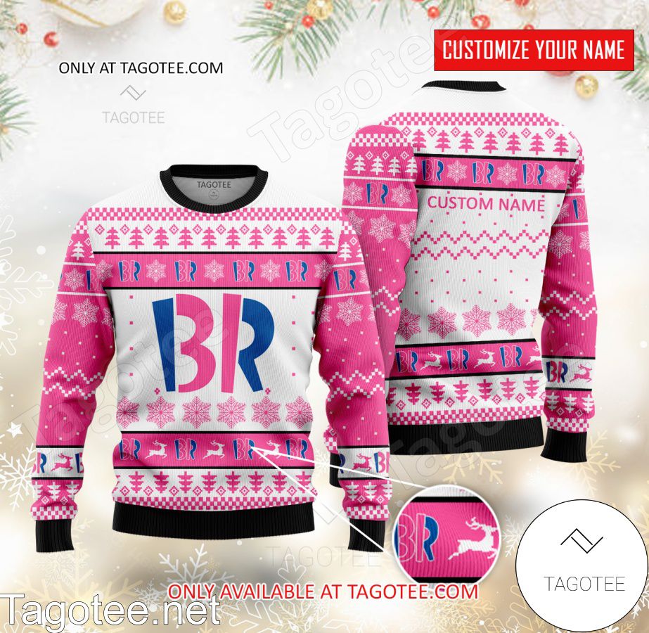 Baskin Robbins Personalized Logo Ugly Christmas Sweater - MiuShop