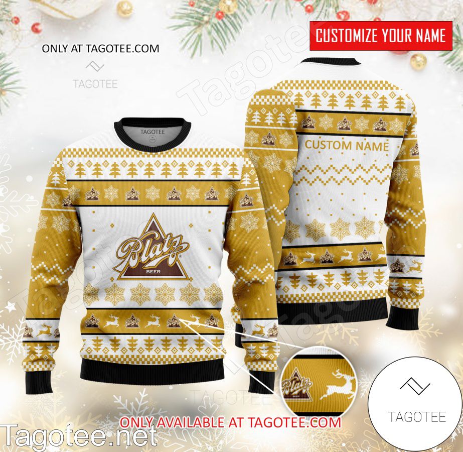 Blatz Logo Personalized Ugly Christmas Sweater - MiuShop