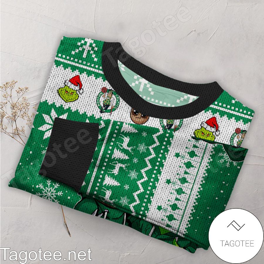Boston Celtics Baby Groot And Grinch Christmas NBA Pullover Sweatshirts -  Blinkenzo