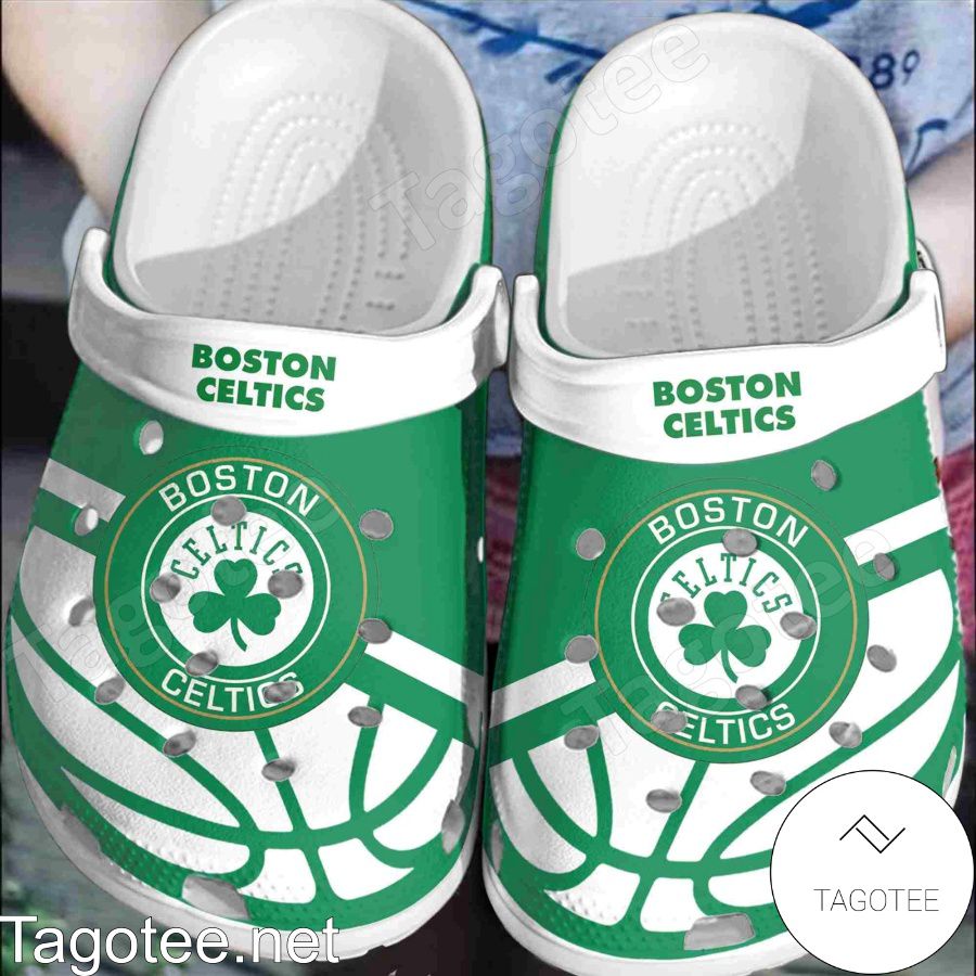 Boston Celtics Logo Basketball Crocs Clogs