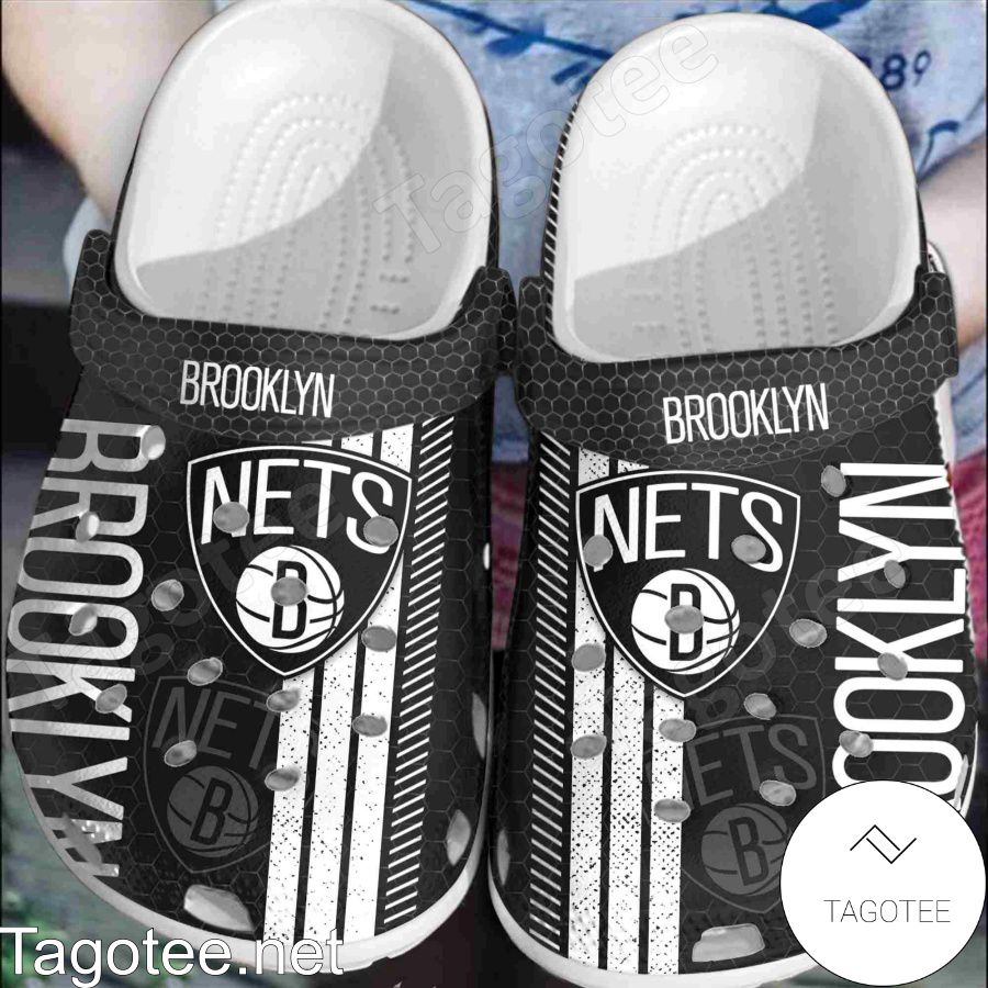 Brooklyn Nets Hive Pattern Crocs Clogs