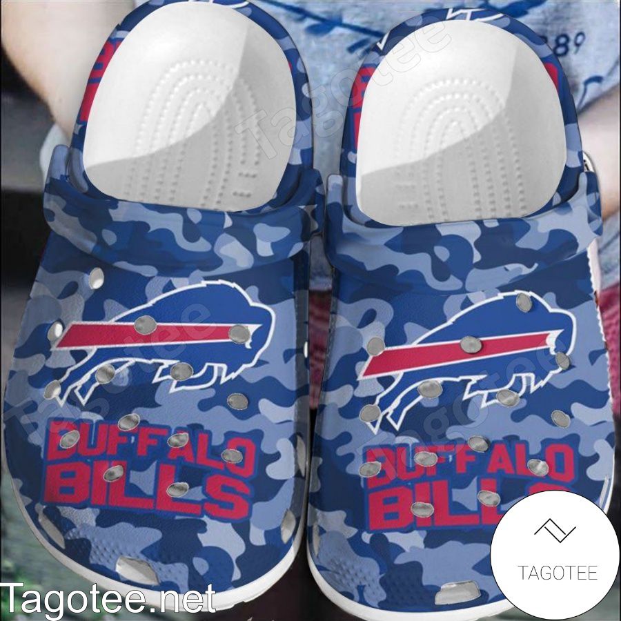 Buffalo Bills Camouflage Crocs Clogs - Tagotee