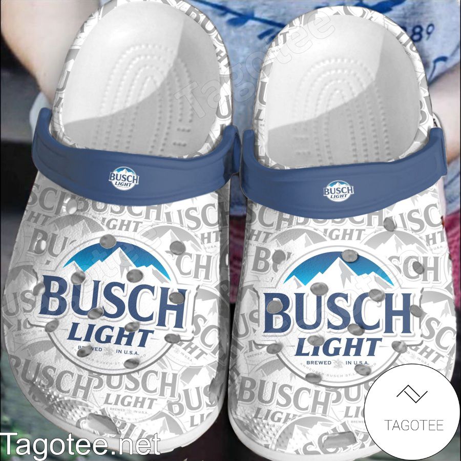Busch Light Beer Logo Print Crocs Clogs - Tagotee