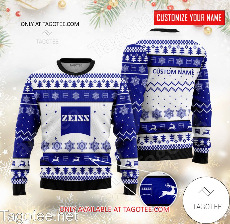 Carl Zeiss AG Logo Personalized Ugly Christmas Sweater - BiShop