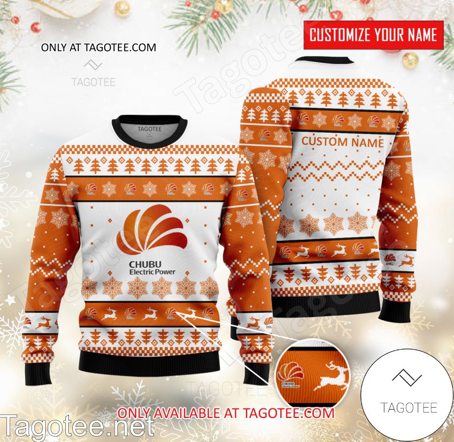 Chubu Electric Power Logo Personalized Ugly Christmas Sweater - BiShop
