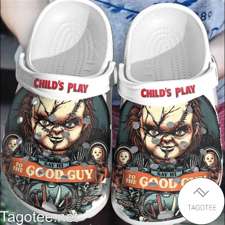 Chucky Child's Play Say Hi To The Good Guy Crocs Clogs