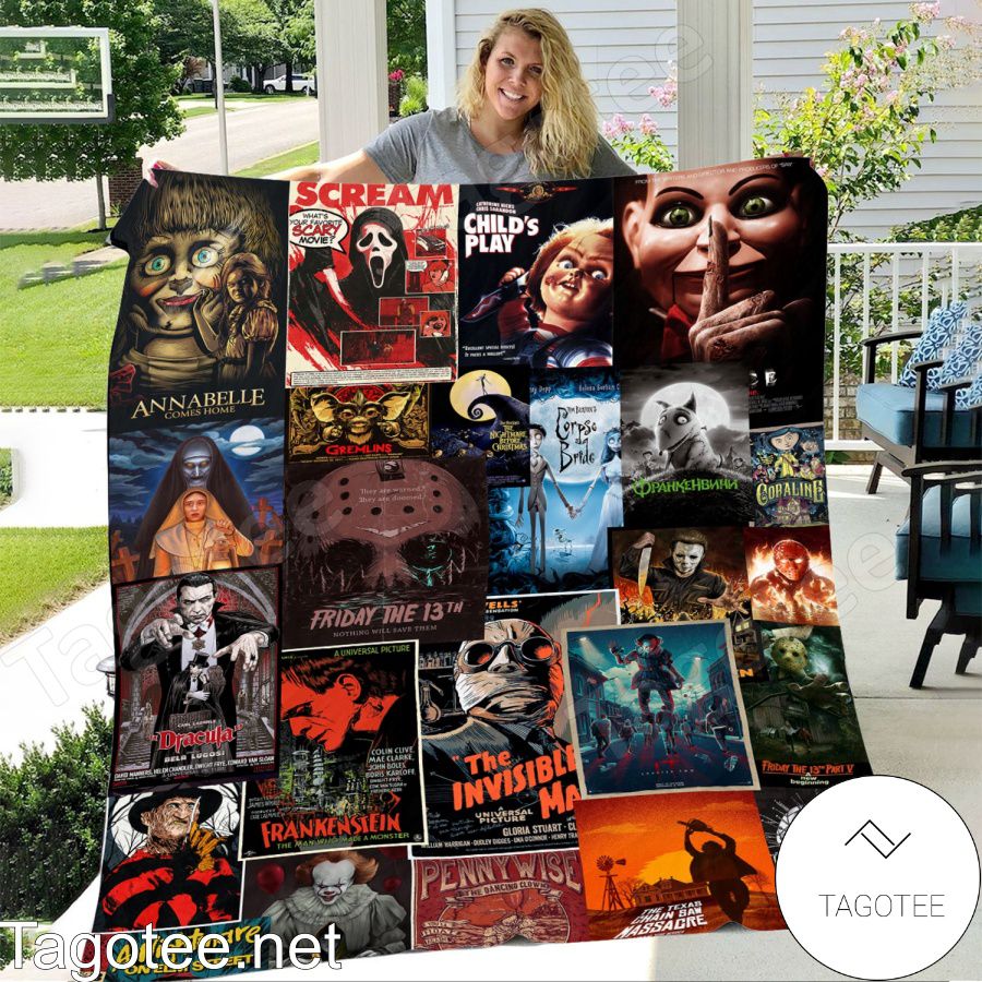 Classic Horror Movies Collection Blanket