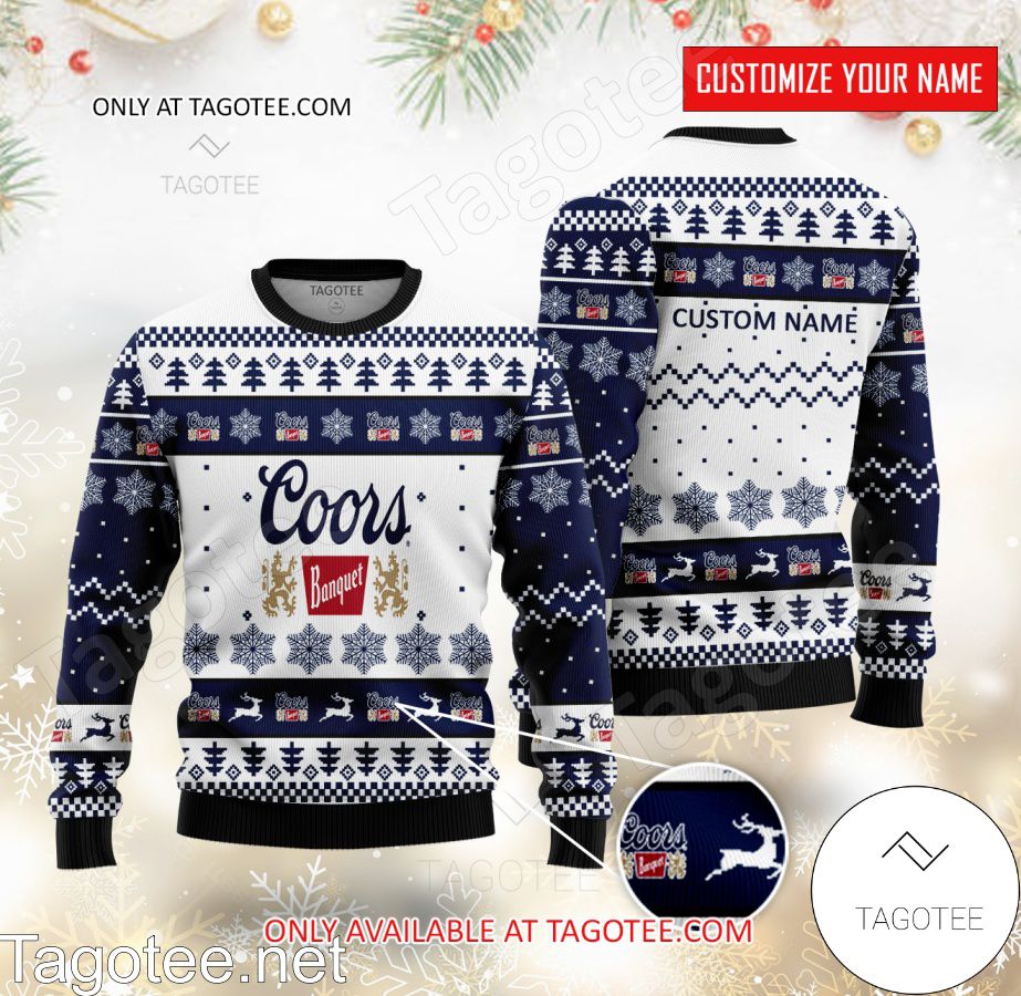 Coors Banquet Logo Personalized Ugly Christmas Sweater - MiuShop