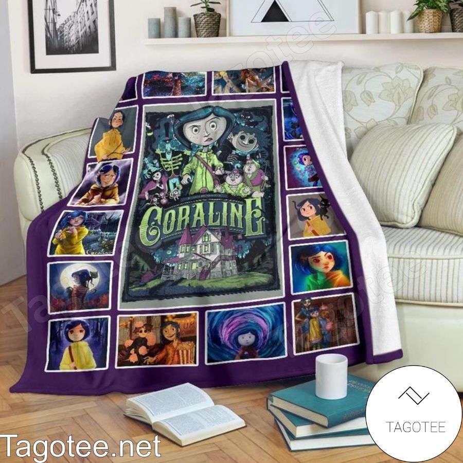 Coraline Horror Cartoon Blanket Quilt