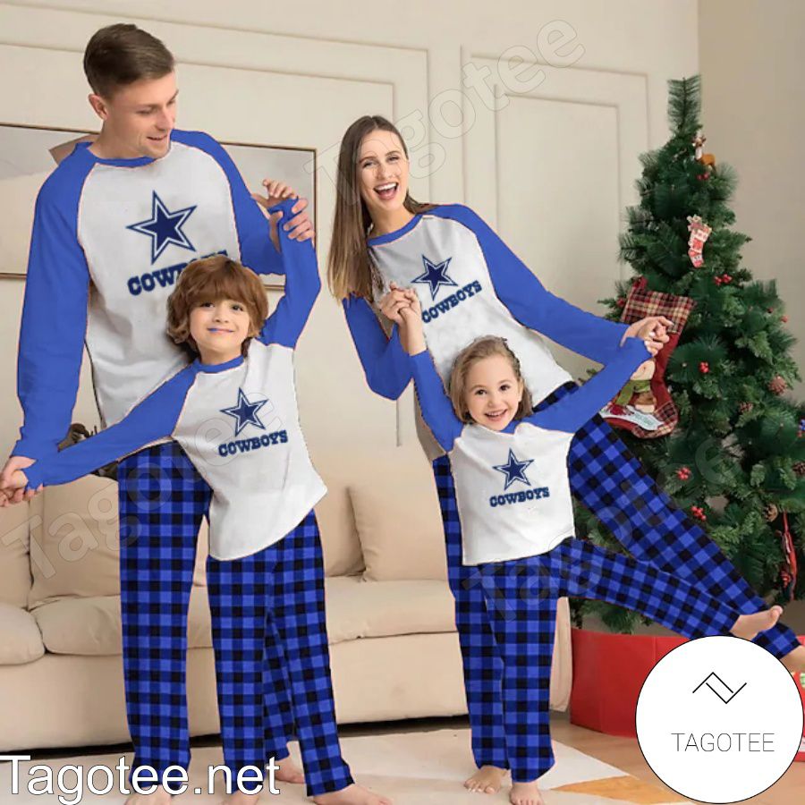 Dallas Cowboys NFL Buffalo Plaid Pajamas Set - Tagotee