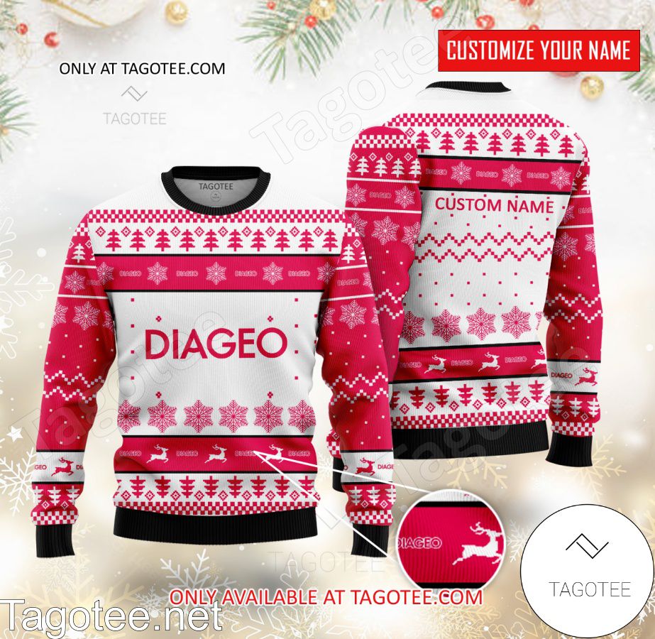 Diageo Logo Personalized Ugly Christmas Sweater - BiShop