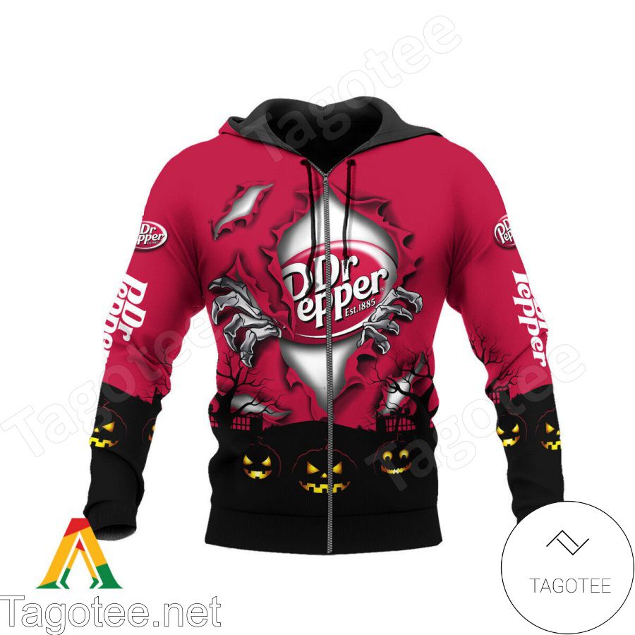 Dr Pepper Scary Night Halloween Hoodie a