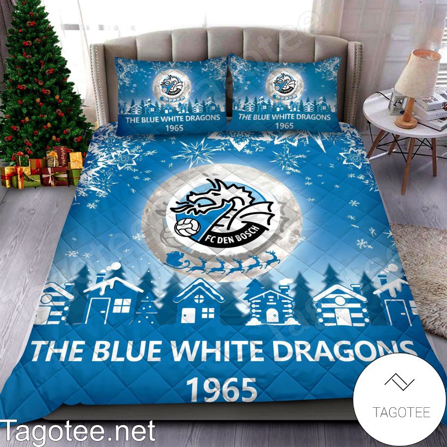 Fc Den Bosch The Blue White Dragons 1965 Christmas Bedding Set