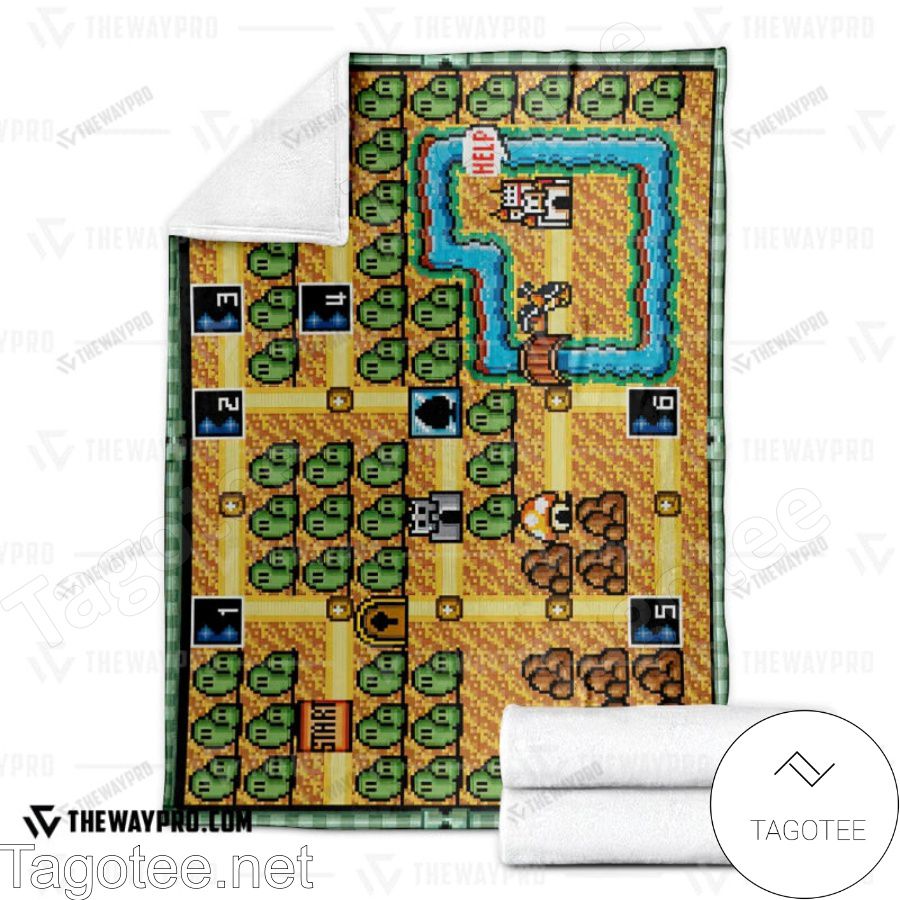 Super Mario Bros. 3 World 1 Map Cross Stitch Pattern 