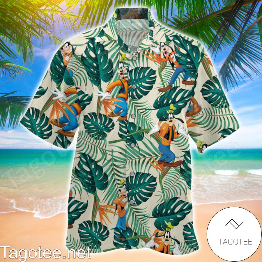 Goofy Tropical Leaves Hawaiian Shirt - Tagotee