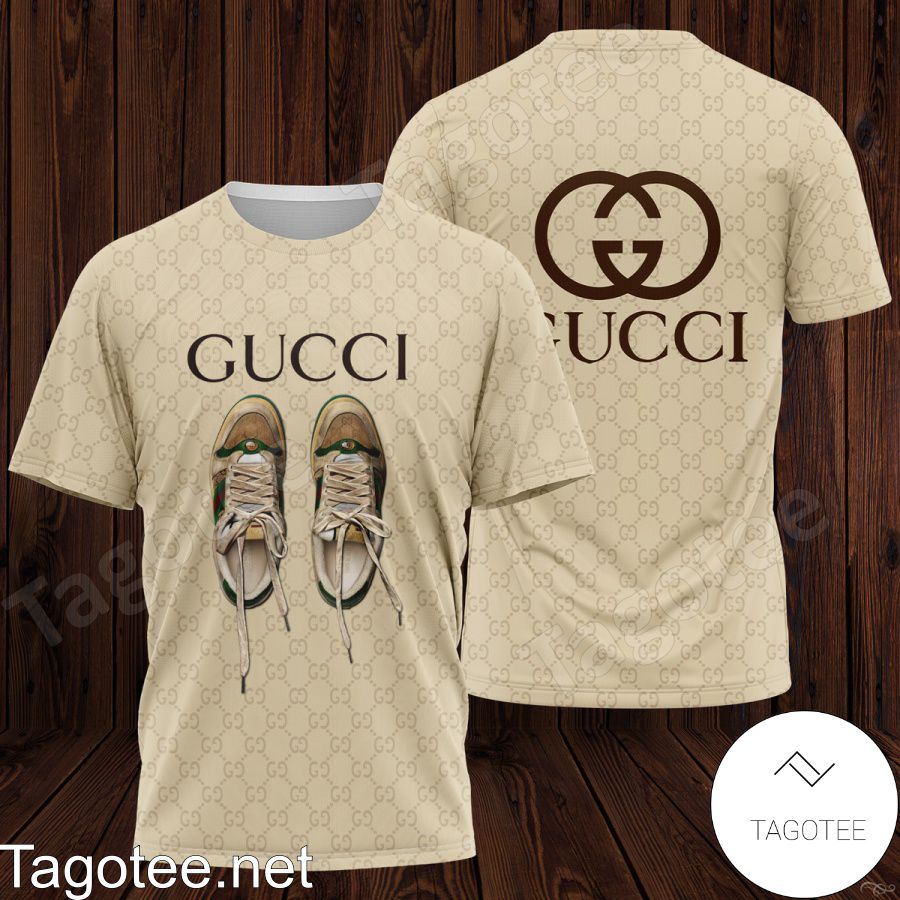 Gucci Shoes Printed Beige Monogram Shirt