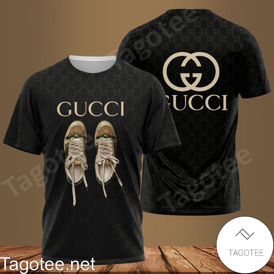 Gucci Shoes Printed Black Monogram Shirt