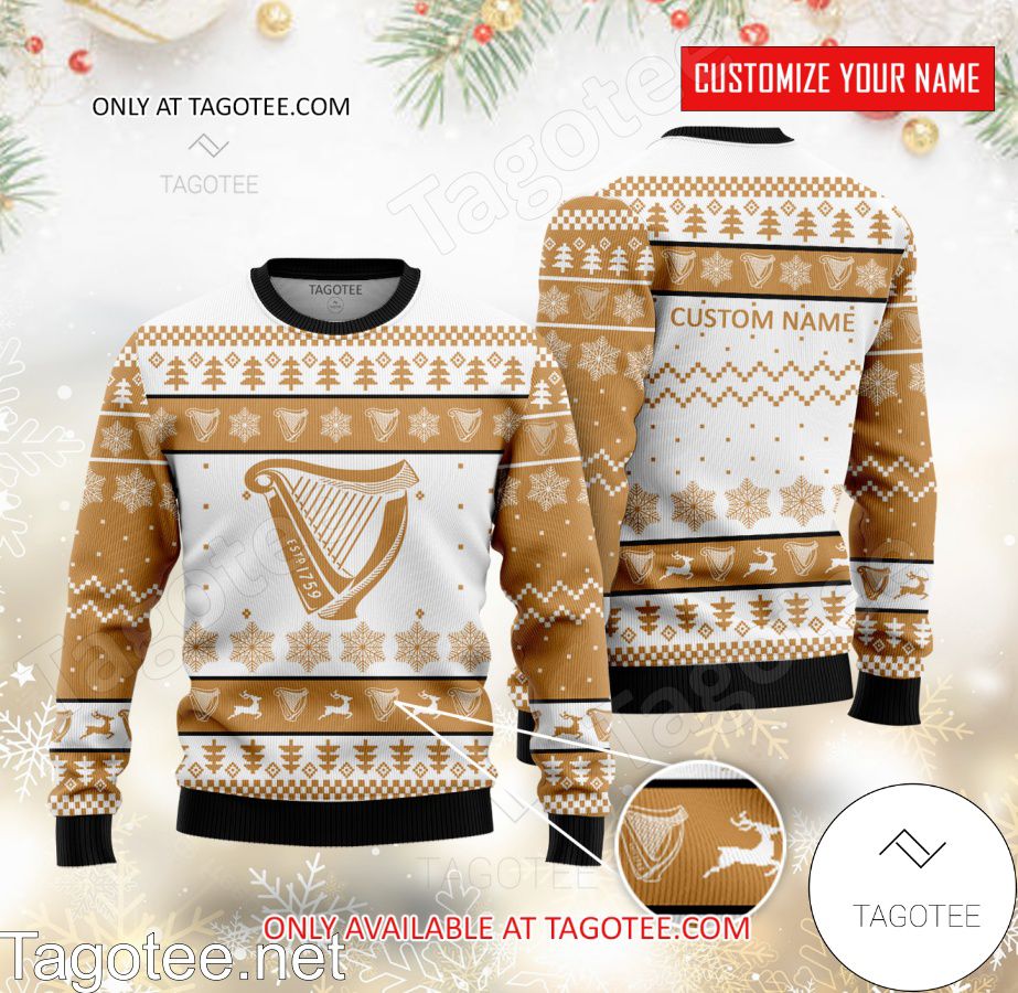 Guinness Logo Personalized Ugly Christmas Sweater - MiuShop