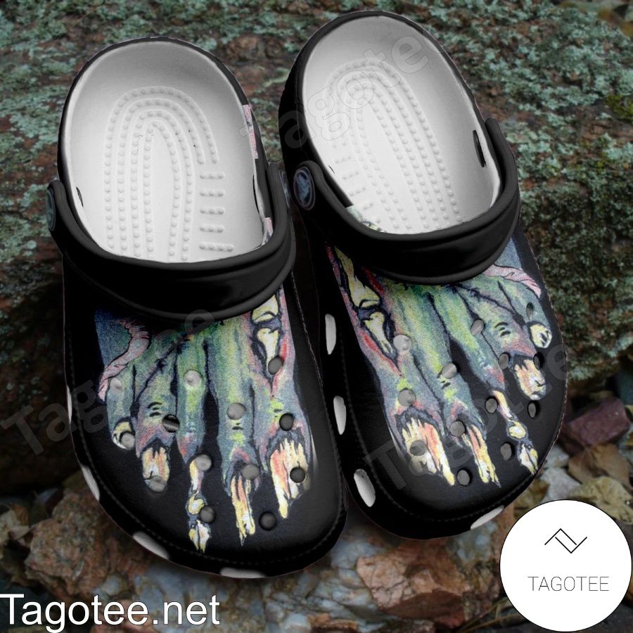 Halloween Scary Foot Crocs Clogs
