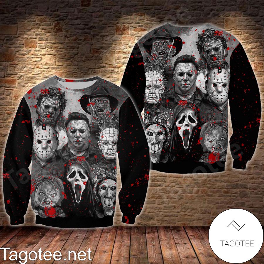 Horror Movie Characters Blood Halloween T-shirt, Hoodie - Tagotee