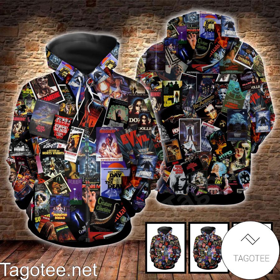 Horror Movie Poster Collection T-shirt, Hoodie