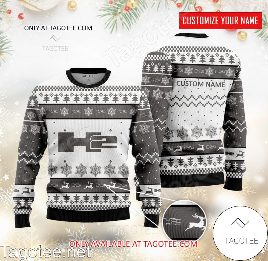 Hummer Logo Personalized Ugly Christmas Sweater - EmonShop