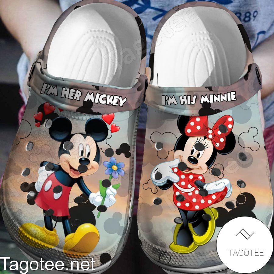 I'm Her Mickey I'm His Minnie Crocs Clogs