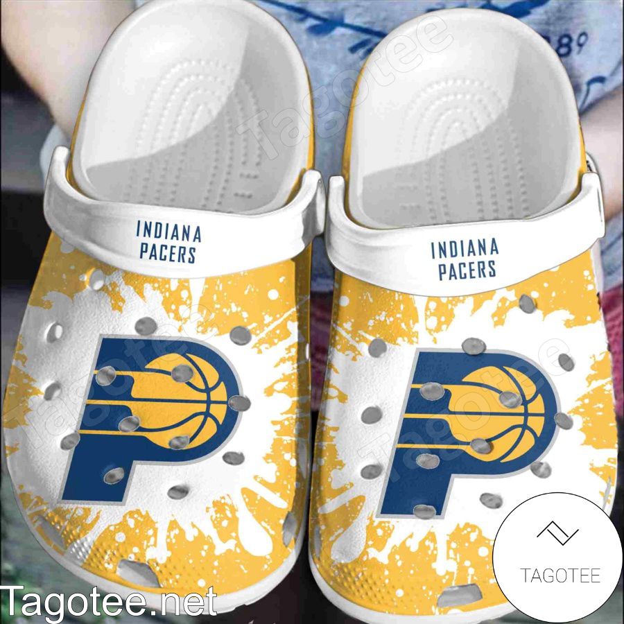 Indiana Pacers Logo Color Splash Crocs Clogs