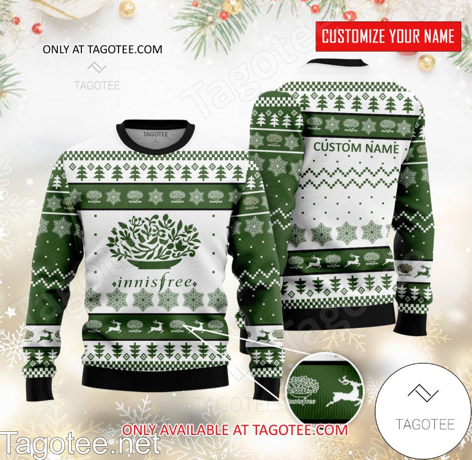Innisfree Logo Personalized Ugly Christmas Sweater - BiShop