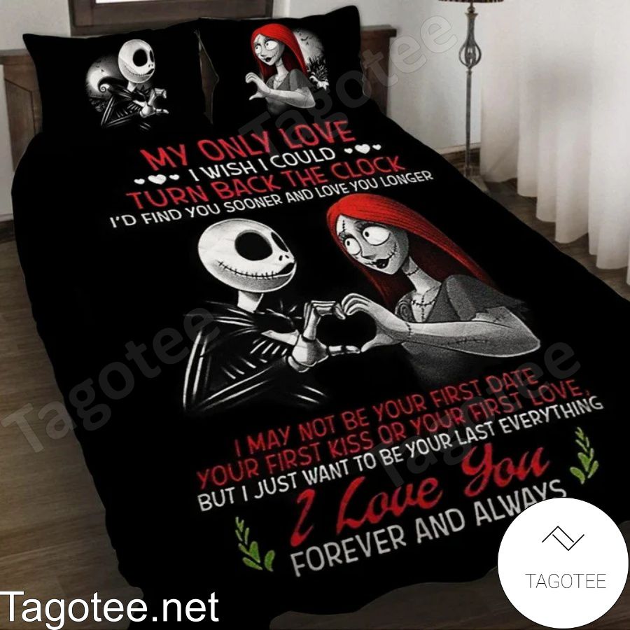 Jack And Sally My Only Love Halloween Bedding Set