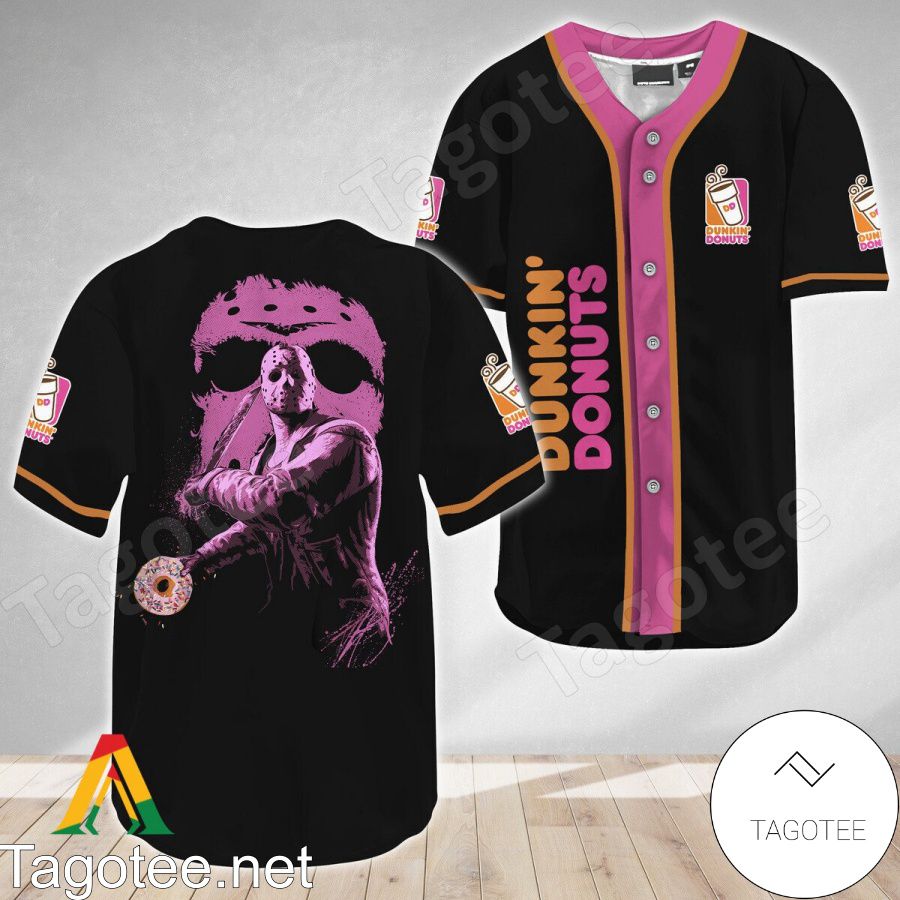 Jason Voorhees Friday The 13th Dunkin Donuts Baseball Jersey